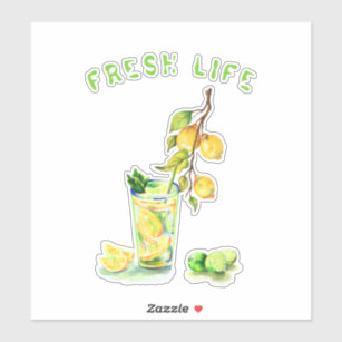 Refreshing Fruit & Berry Drink Sticker 🍓🍹