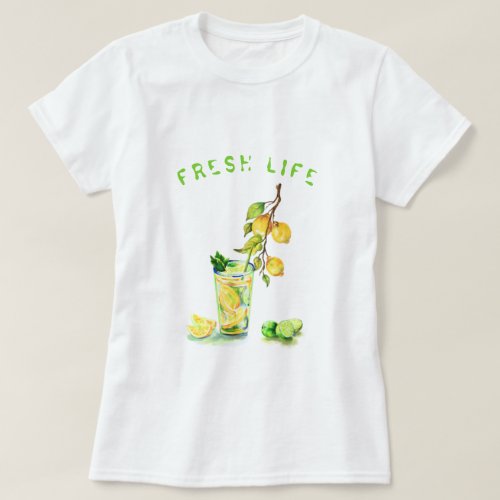 Fresh Lemon Juice Cool Drink Lemonade Summer Party T_Shirt