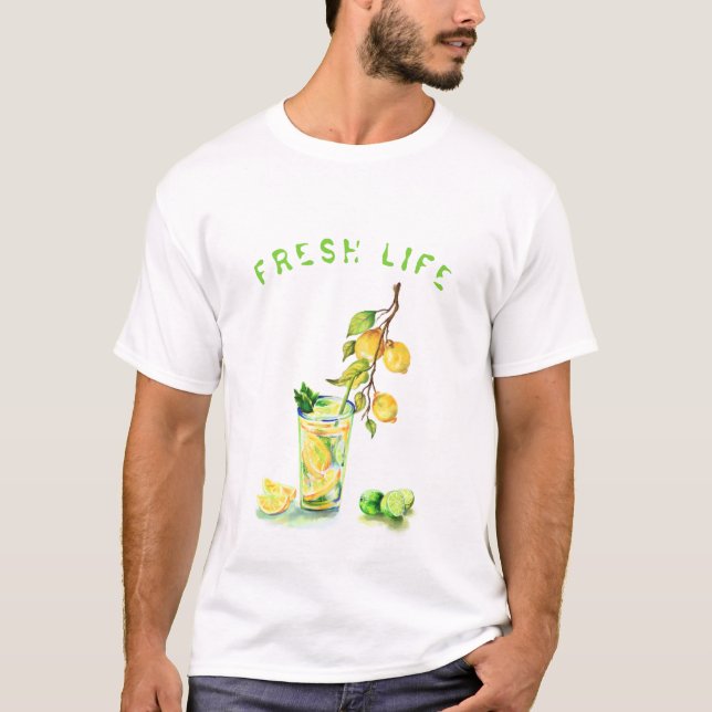 Fresh Lemon Juice Cool Drink Lemonade T-Shirt (Front)