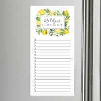 Fresh Lemon Shopping List