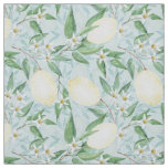 Fresh lemon yellow citrus fabric