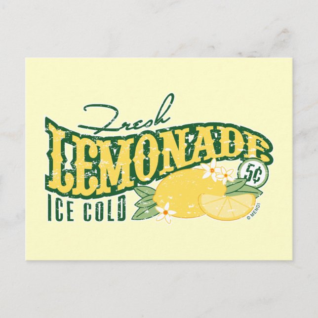 Fresh Lemonade Postcard (Front)