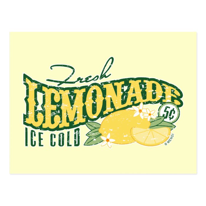 Fresh Lemonade Postcard