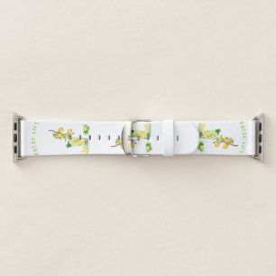 Fresh Lemons Drink Apple Watch Band - Your Text