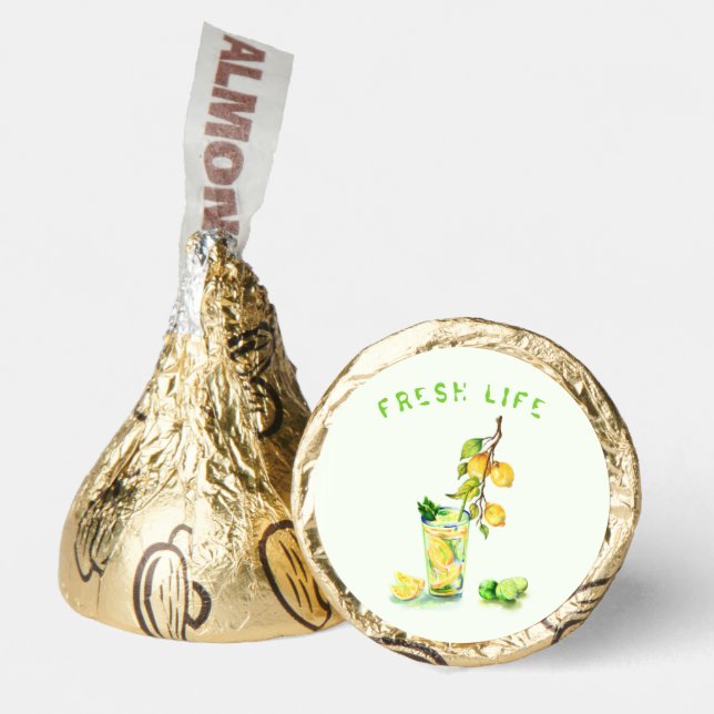 Fresh Lemons Drink Hershey®'s Kisses® Your Text (Front)