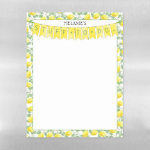 Fresh Lemons Yellow Bunting (Any Word) To Do List