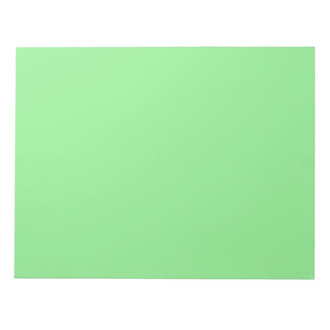 Fresh Light Green Notepad for Everyday Notes (Front)