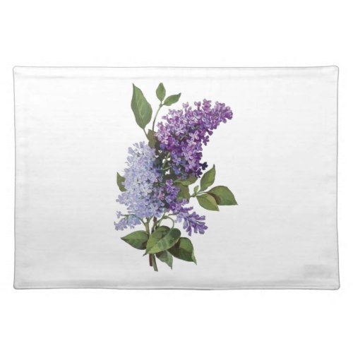 Fresh Lilacs _ French Country Home Decor Cloth Placemat