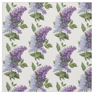 lilac flowers fabric zazzle