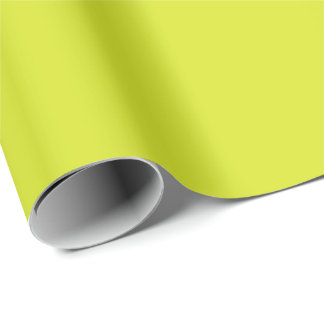 Fresh Lime Green Modern Solid Color Pattern Wrapping Paper
