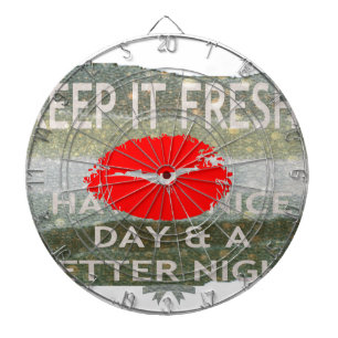 Fresh Lips, Uplifting Vibes: 'Keep It Fresh & Nice Dartboard With Darts