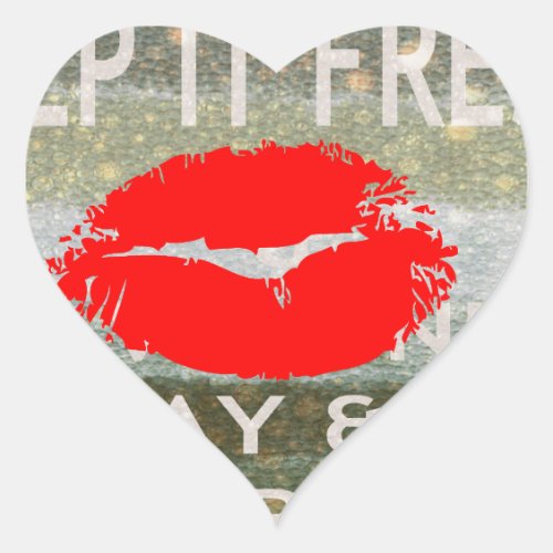 Fresh Lips Uplifting Vibes Keep It Fresh  Nice Heart Sticker