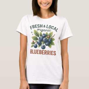 Fresh & Local Blueberries – Vintage Organic Fruit T-Shirt