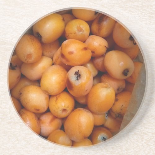 Fresh loquats coaster