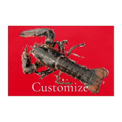 Fresh Maine Lobster Thunder_Cove Acrylic Print