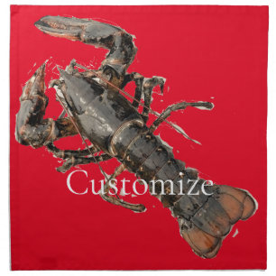 Fresh Maine Lobster Thunder_Cove  Cloth Napkin
