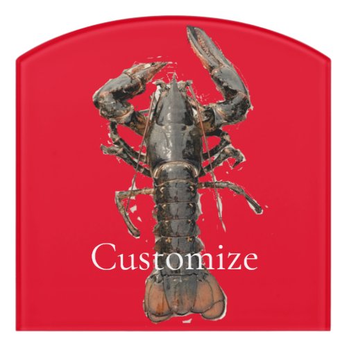 Fresh Maine Lobster Thunder_Cove Door Sign