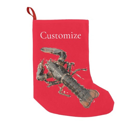 Fresh Maine Lobster Thunder_Cove Small Christmas Stocking