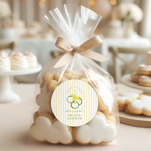 Fresh Market Celebration Shower Classic Round Sticker (Creator Uploaded)