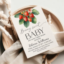 Fresh Market Strawberry Berry Sweet Baby Shower