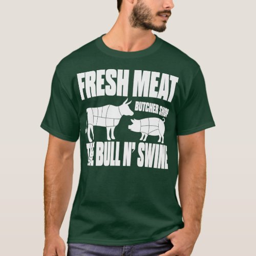 Fresh Meat Butcher Shop Gay Bear Premium T_Shirt