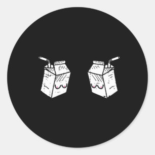 Fresh Milk Breastfeeding Motherhood Mama New Mom Classic Round Sticker