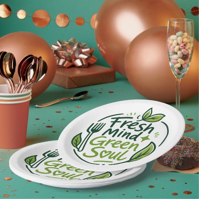 fresh mind paper plat plates (Multi)