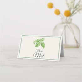 Fresh Mint Mimosa Bar Table Cards