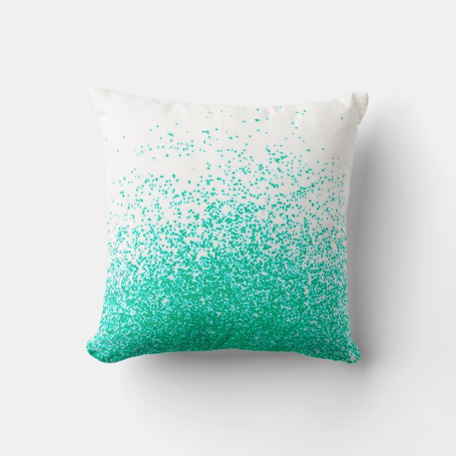 fresh mint throw pillow (Front)