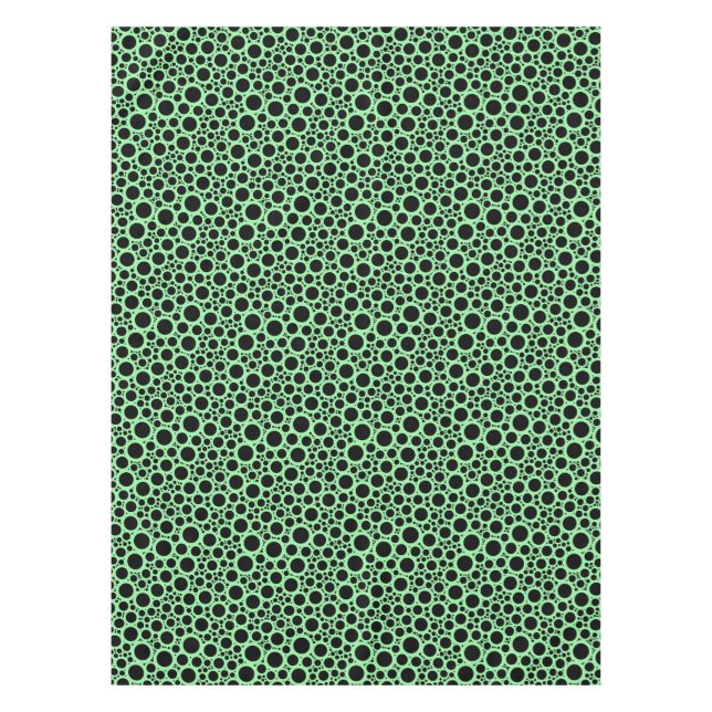 Fresh mint vibes bubbles tablecloth (Front)