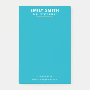Fresh & Modern Real Estate Agent Realtor  Post-it Notes