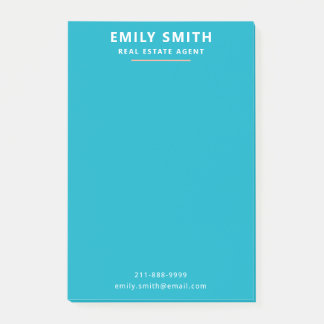 Fresh & Modern Real Estate Agent Realtor  Post-it Notes