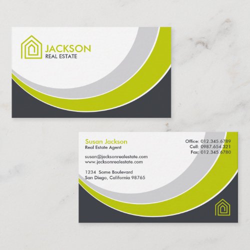 Fresh Modern Realty Business Card