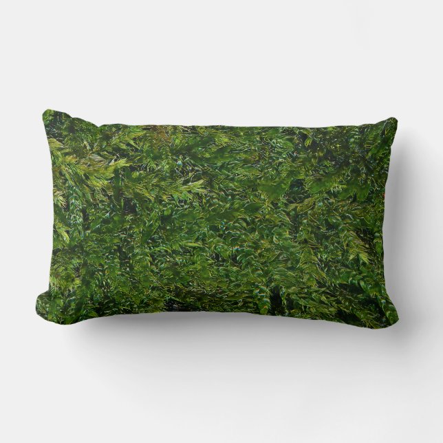 Fresh Moss Lumbar Pillow (Front)