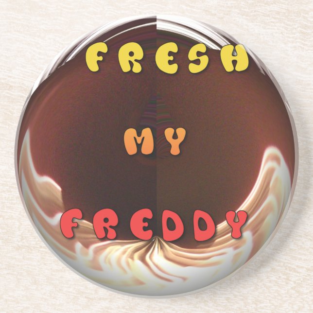 Fresh My Freddy Art Print Drink Coaster (Front)