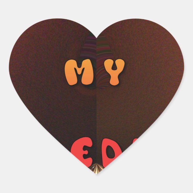Fresh My Freddy Art Print Heart Sticker (Front)