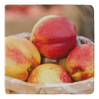Fresh nectarines trivet