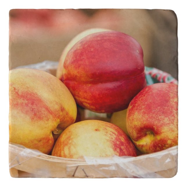 Fresh nectarines trivet (Front)