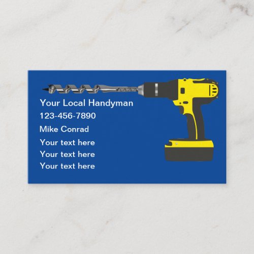 Fresh New Handyman Business Card Template