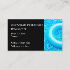 Fresh New Swimming Pool Business Cards at Zazzle