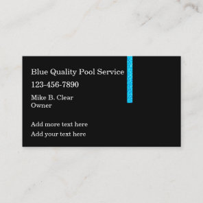 Fresh New Swimming Pool Business Cards