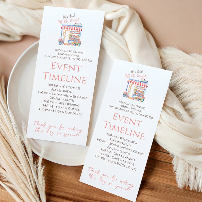 Fresh Off Market Floral Bridal Shower Program (Creator Uploaded)