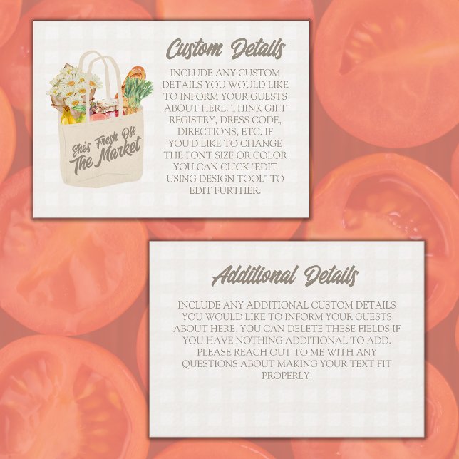 Fresh Off the Market Blank Create Your Own Custom Enclosure Card (Creator Uploaded)