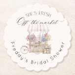 Fresh Off the Market Boho Flower Cart Bridal Paper Coaster<br><div class="desc">Fresh Off the Market Boho Flower Cart Bridal Paper Coaster
Matching items are available.</div>