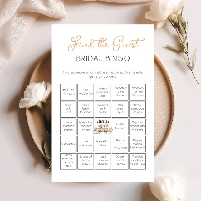 Fresh Off The Market Bridal Bingo Find the guest (Creator Uploaded)