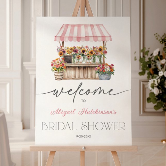 Fresh off the Market Bridal Shower -  18x24  Foam Board (Fresh off the Market Bridal Shower - 18x24 Foam Board)