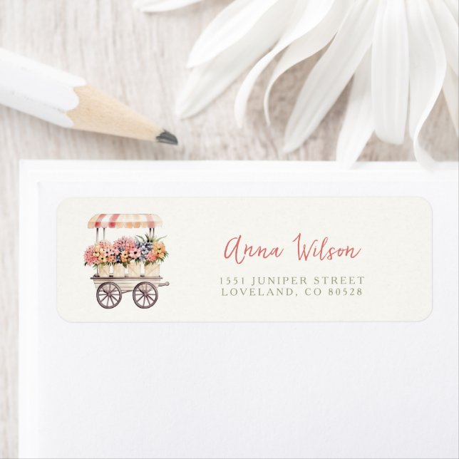 Fresh off the Market Bridal Shower Address Label (Insitu)