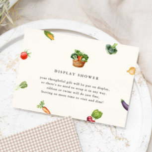 Fresh Off The Market Bridal Shower Display Shower Enclosure Card
