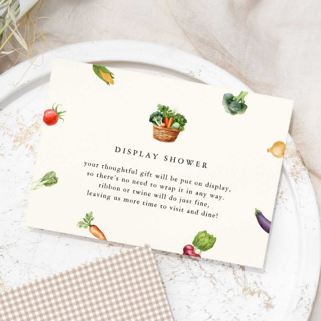 Fresh Off The Market Bridal Shower Display Shower Enclosure Card (Creator Uploaded)