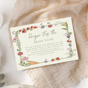 Fresh Off the Market Bridal Shower Enclosure Card